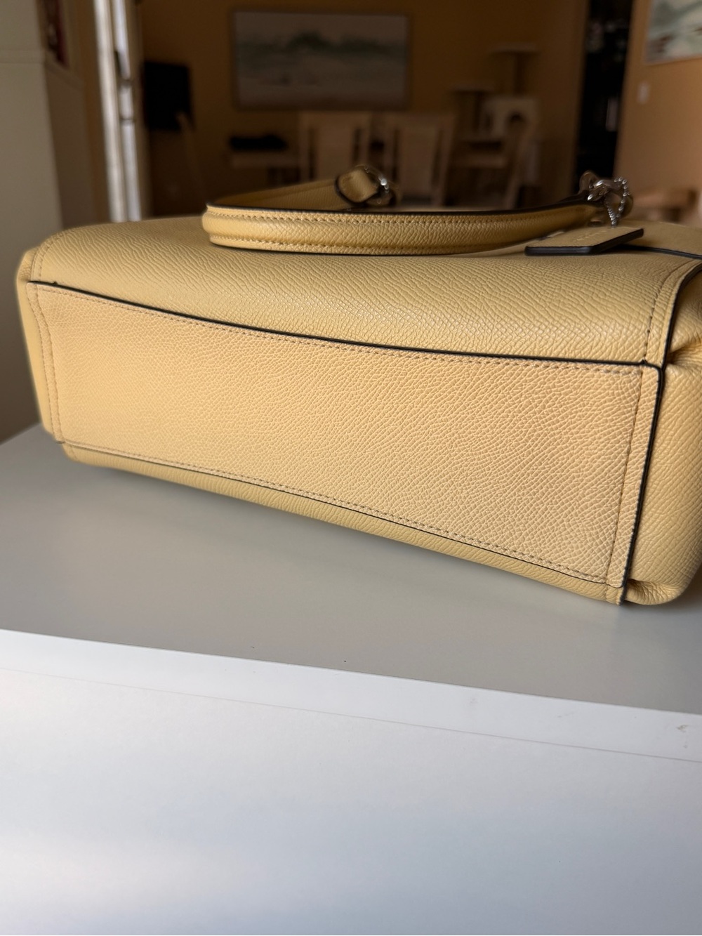Coach Yellow Pebble Leather Crossbody - Picture 3 of 5